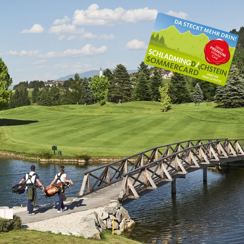 Ermäßigungen mit der Sommercard, z.Bsp. beim Golfen in Ramsau © Armin Walcher